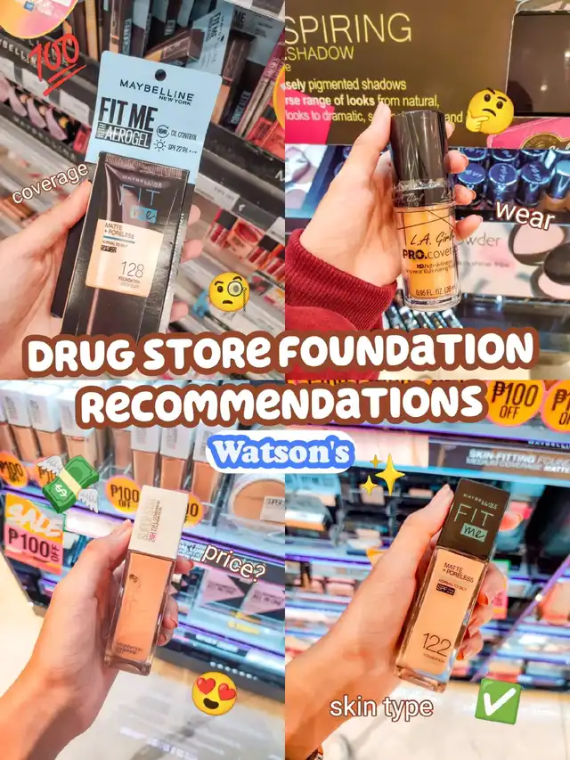 Drug store foundation recommendations
