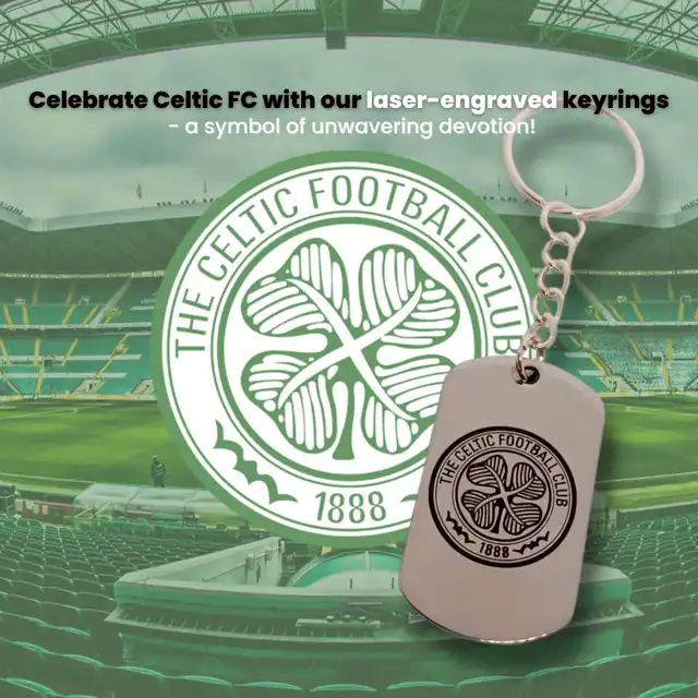 Celtic FC Love: Personalised Football Keyrings!