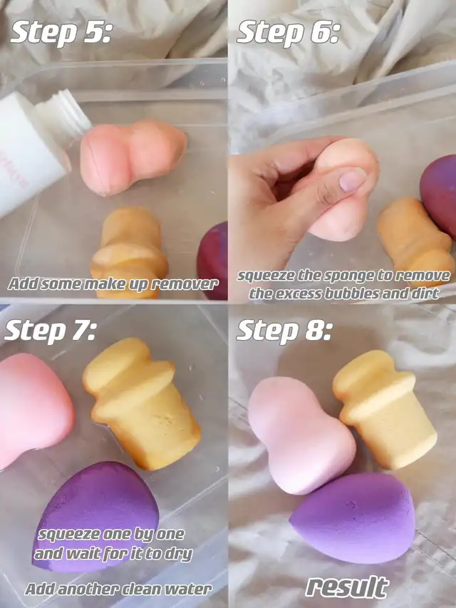How to clean make up sponge