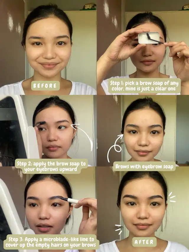 Define your brows using 2 products