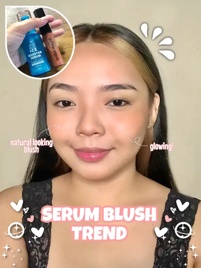 Natural Looking Blush with Serum Blush Trend