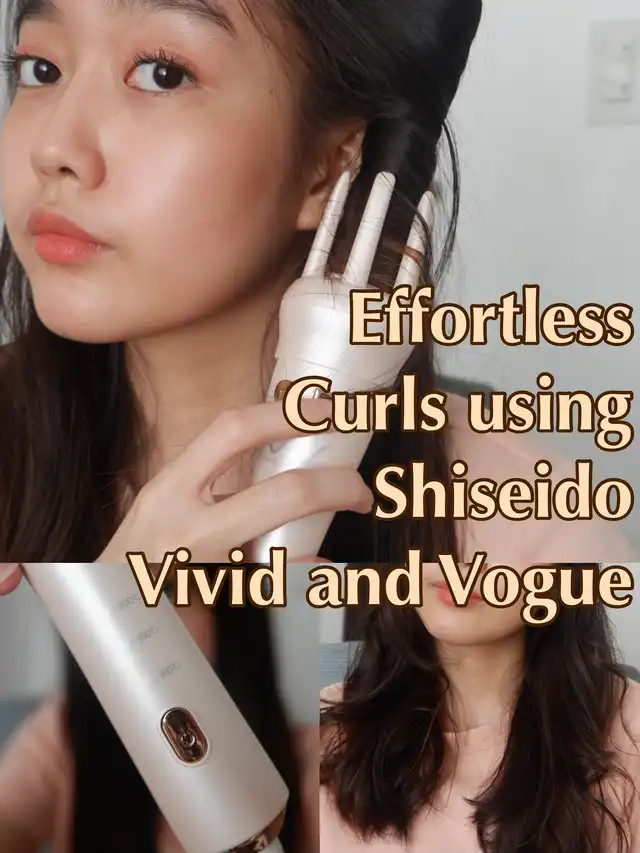 Effortless Curls using Shiseido Vivid and Vogue
