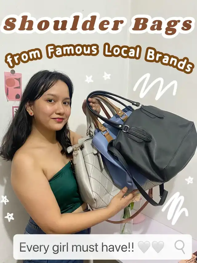 SHOULDER BAGS FROM FAMOUS LOCAL BRANDS