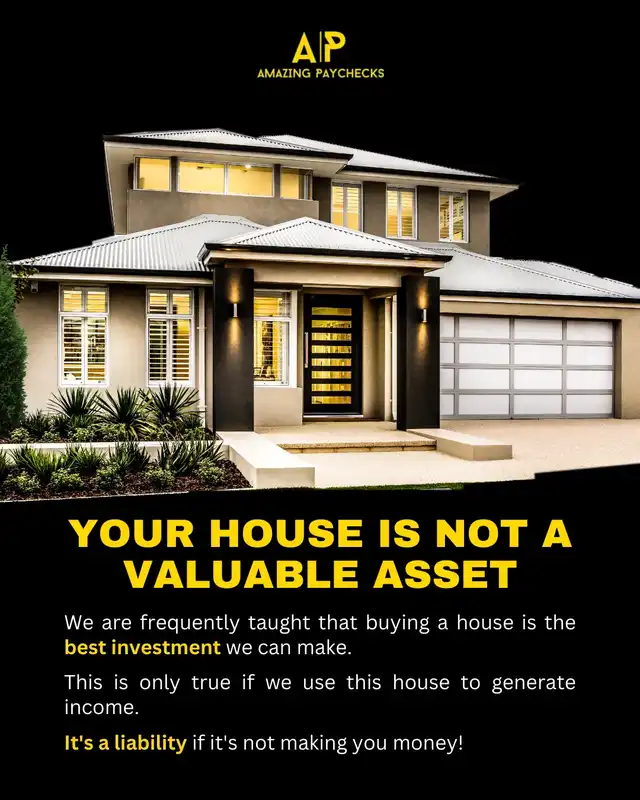 YOUR HOUSE IS NOT A VALUABLE ASSET!!! ️
