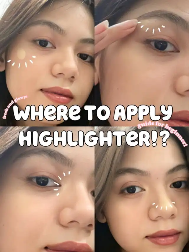 Where to apply highlighter?