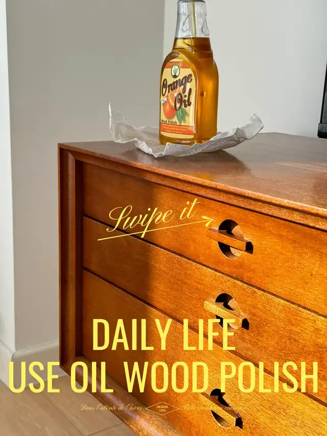 Daily Life: Use Wood Polish Oil