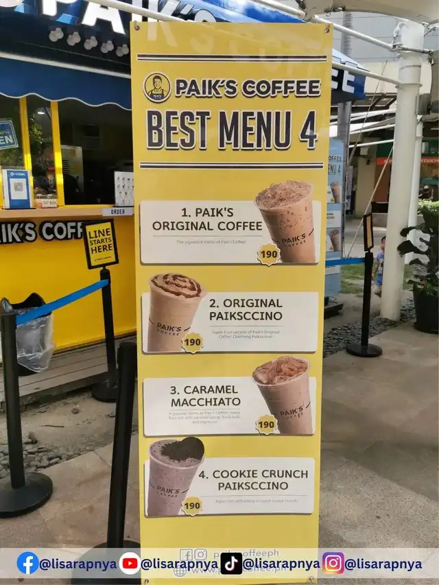 [LISARAP] FOOD REVIEW: PAIK'S COFFEE