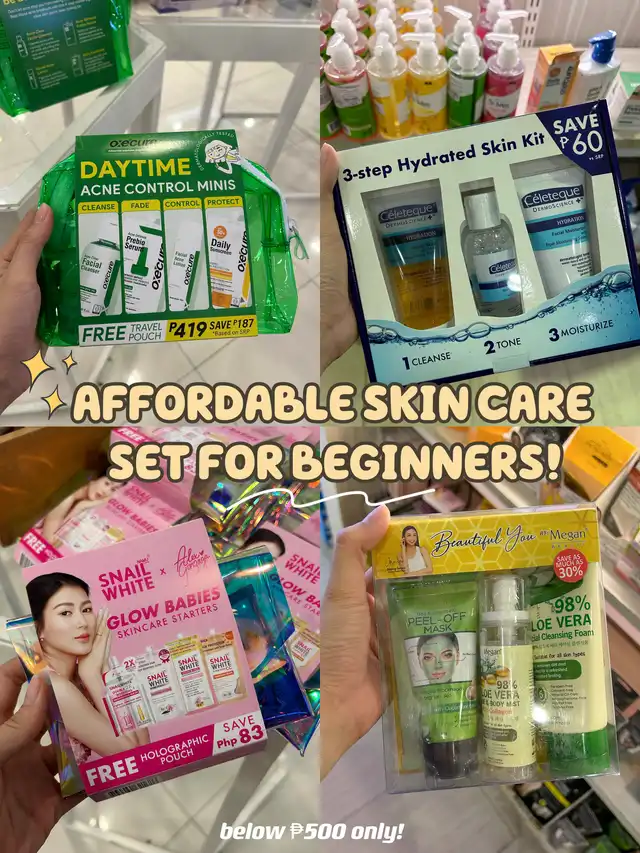 AFFORDABLE SKINCARE SET FOR BEGINNERS!