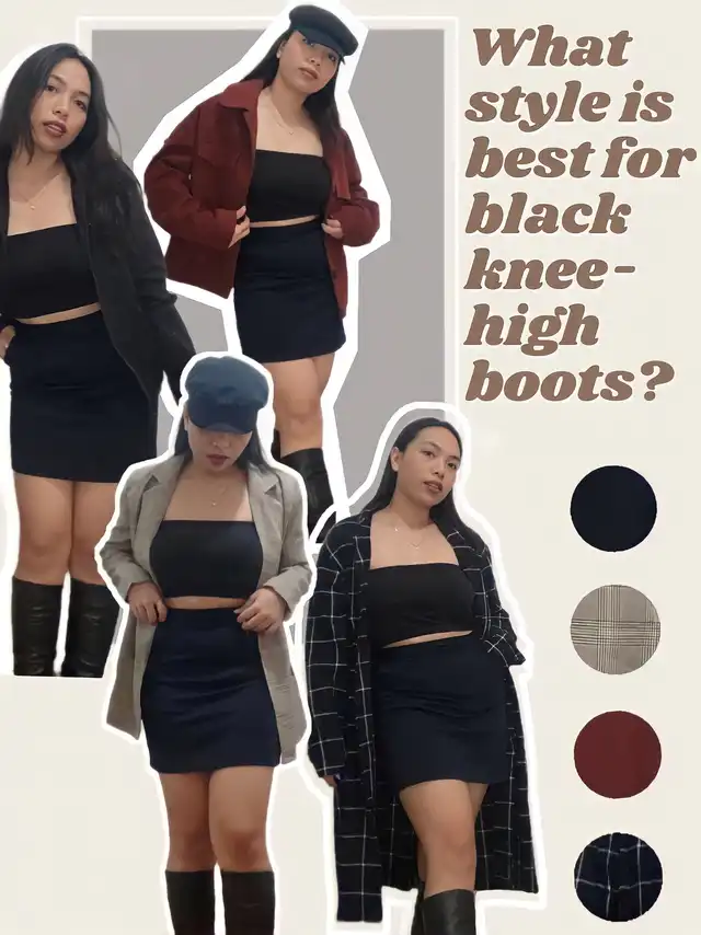 What style is best for black knee high boots?