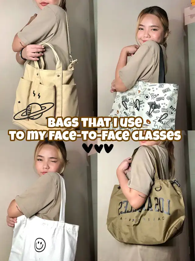 Bags that I use for my f2f classes!