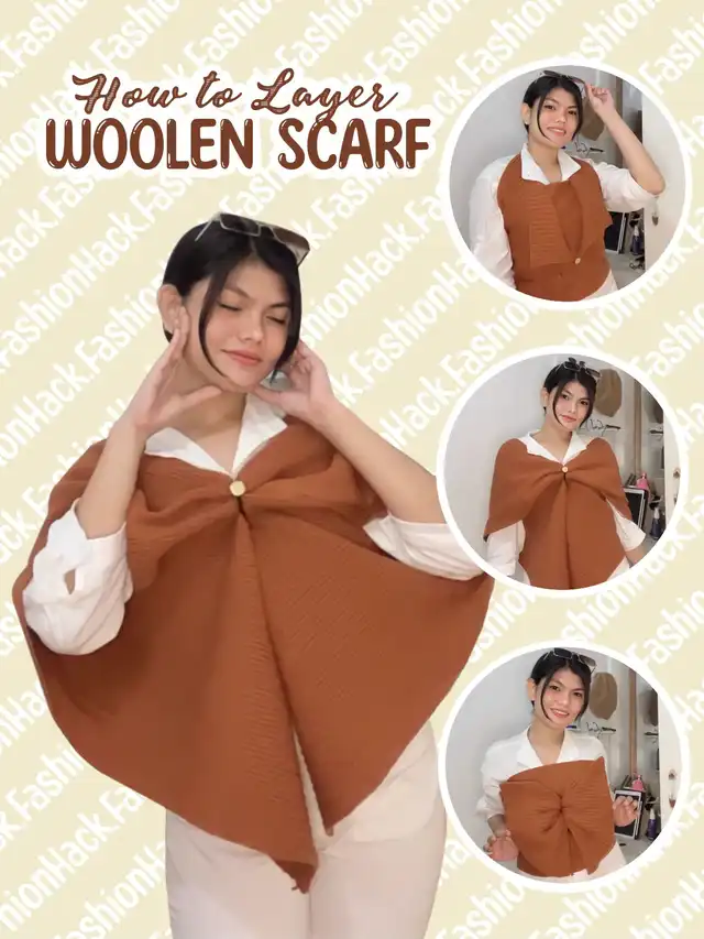 How to Layer Woolen Scarf
