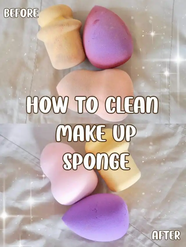 How to clean make up sponge