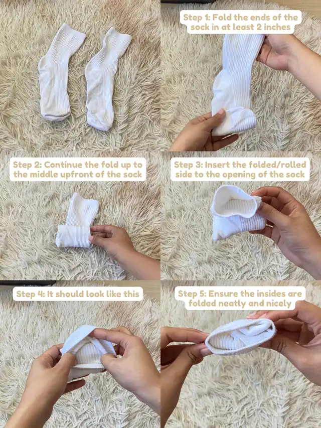 Guide to folding your socks: Neat & Organized way!