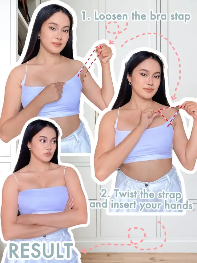 Bra Hack! How to Hide Your Bra Straps on a Racerback Top