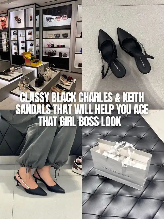 CLASSY BLACK CHARLES AND KEITH SANDALS THAT WILL H