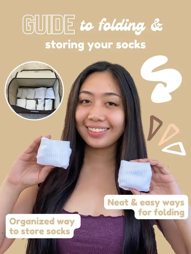 Guide to folding your socks: Neat & Organized way!